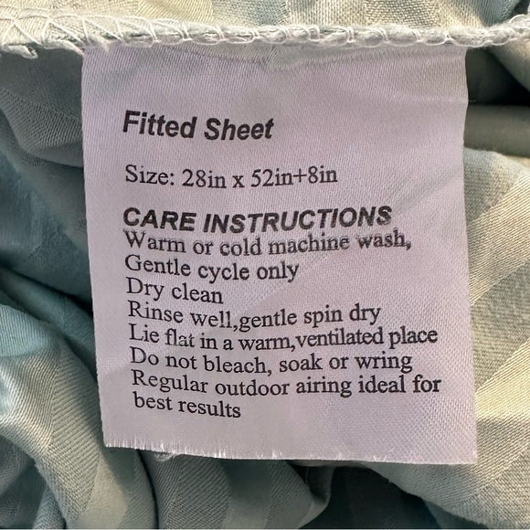 ZPECC Toddler Bedding Set - 4 Piece Soft Crib Bedding Set- Mint Green - Picture 7 of 12